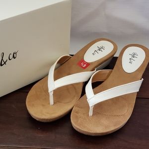 Style & CO White sandals